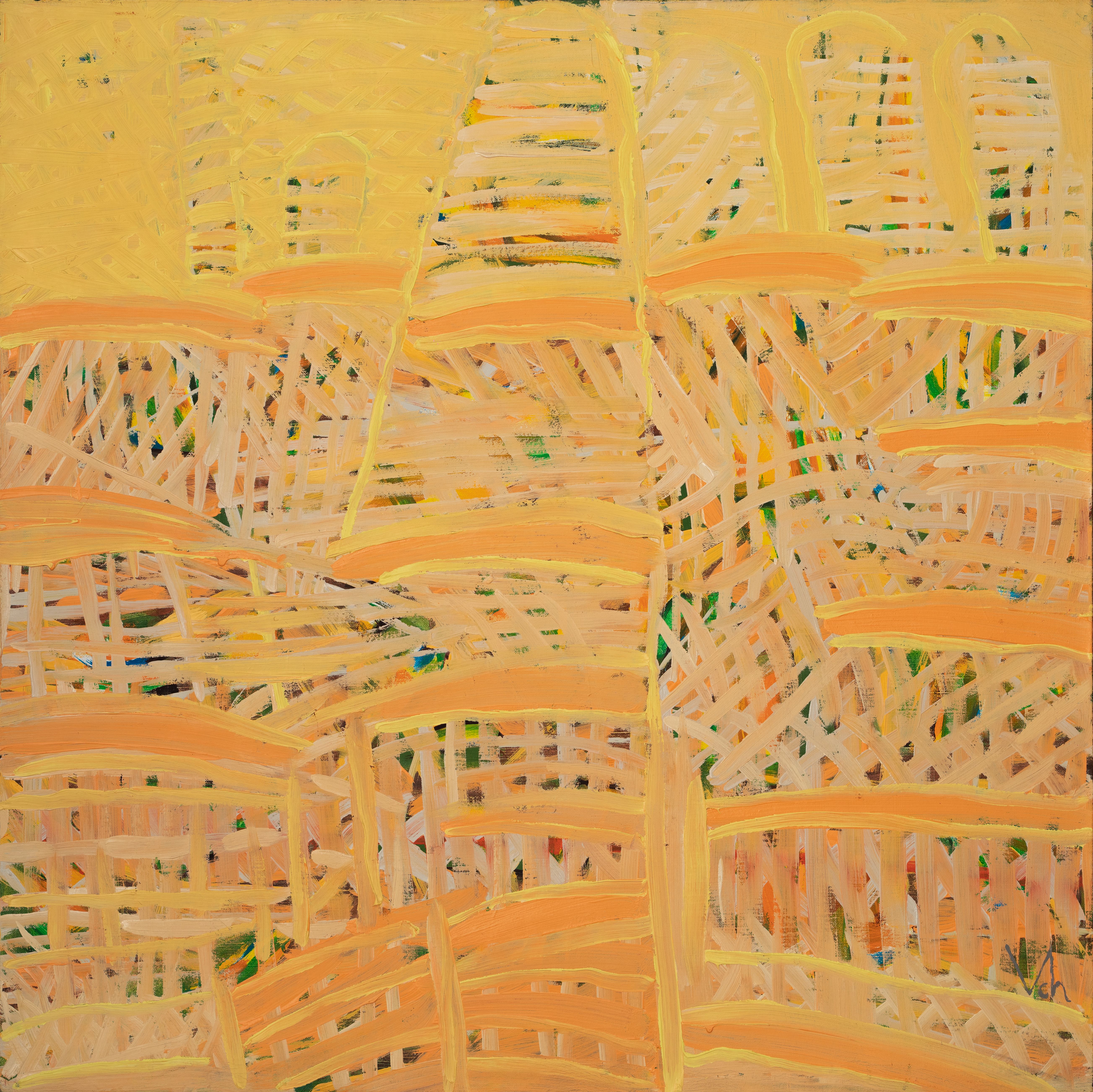 “Meeting No. 8”, 2009, Oil by Viktor Chumachenko