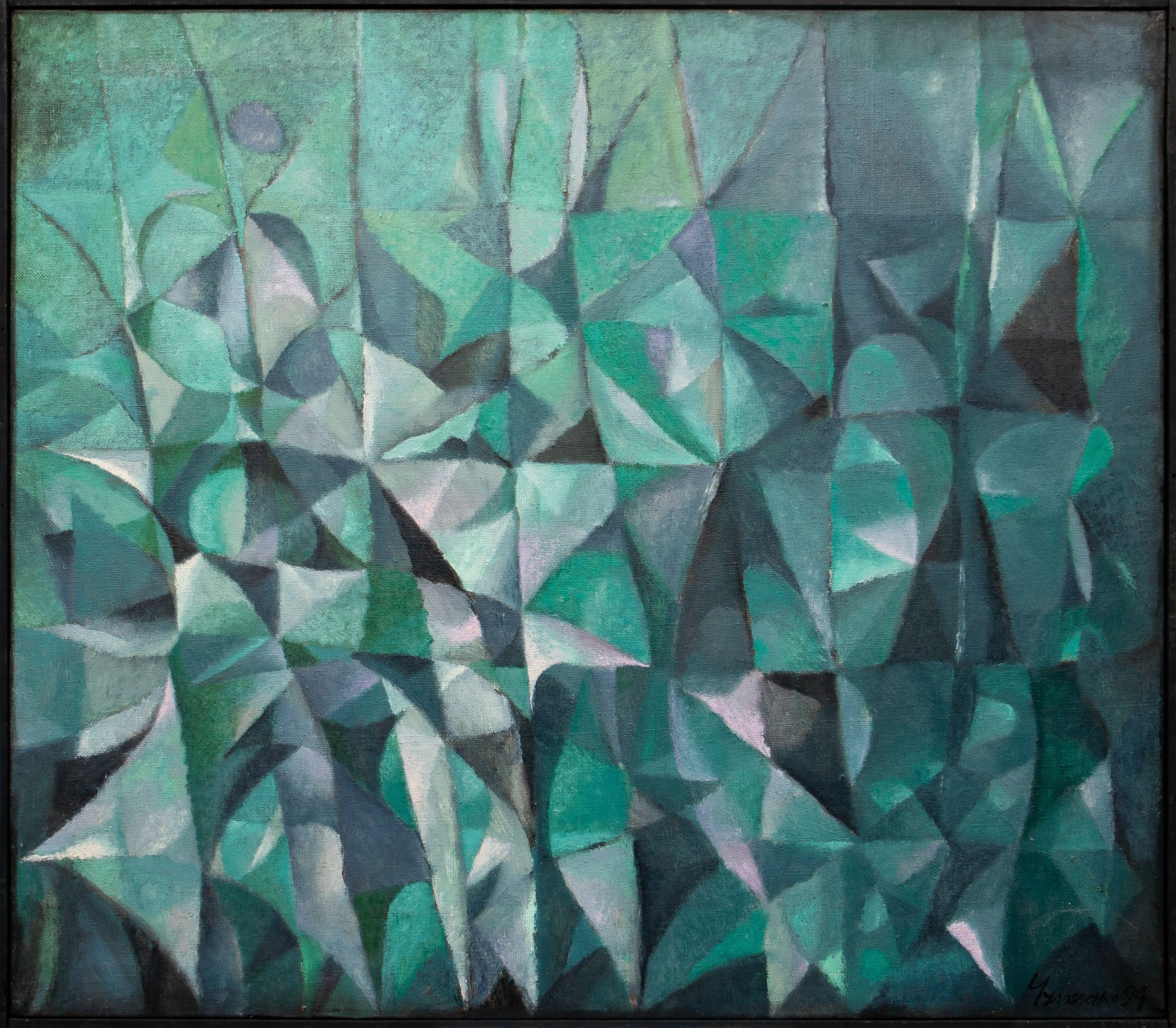 “Lyrical Structure”, 1994, Oil by Viktor Chumachenko