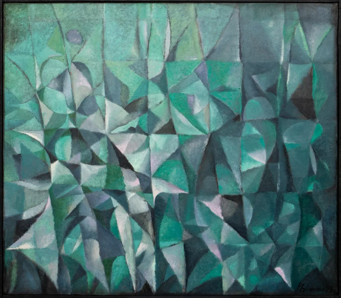 “Lyrical Structure”, 1994, Oil by Viktor Chumachenko