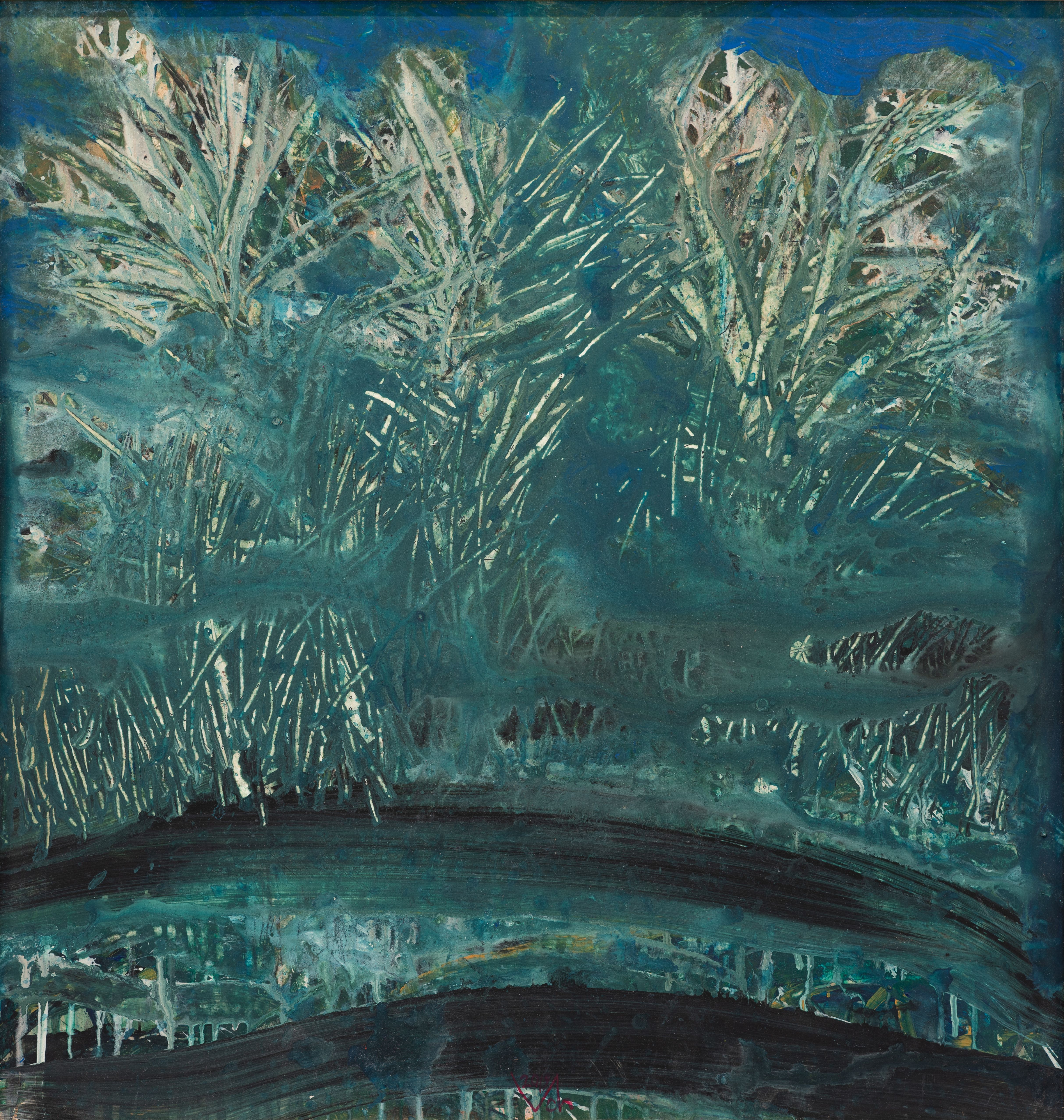 “Splash”, 2019, Acrylic by Viktor Chumachenko