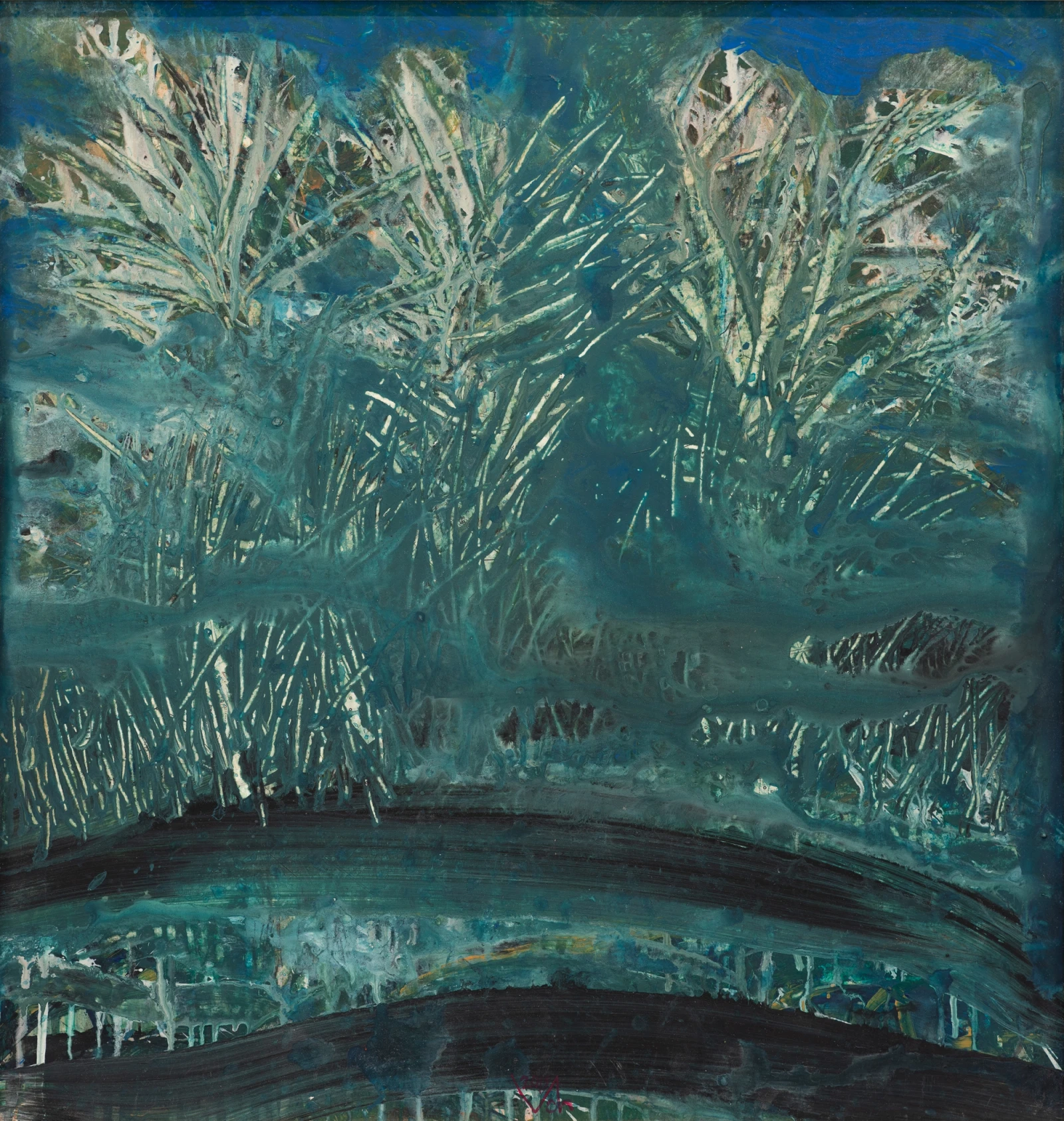“Splash”, 2019, Acrylic by Viktor Chumachenko