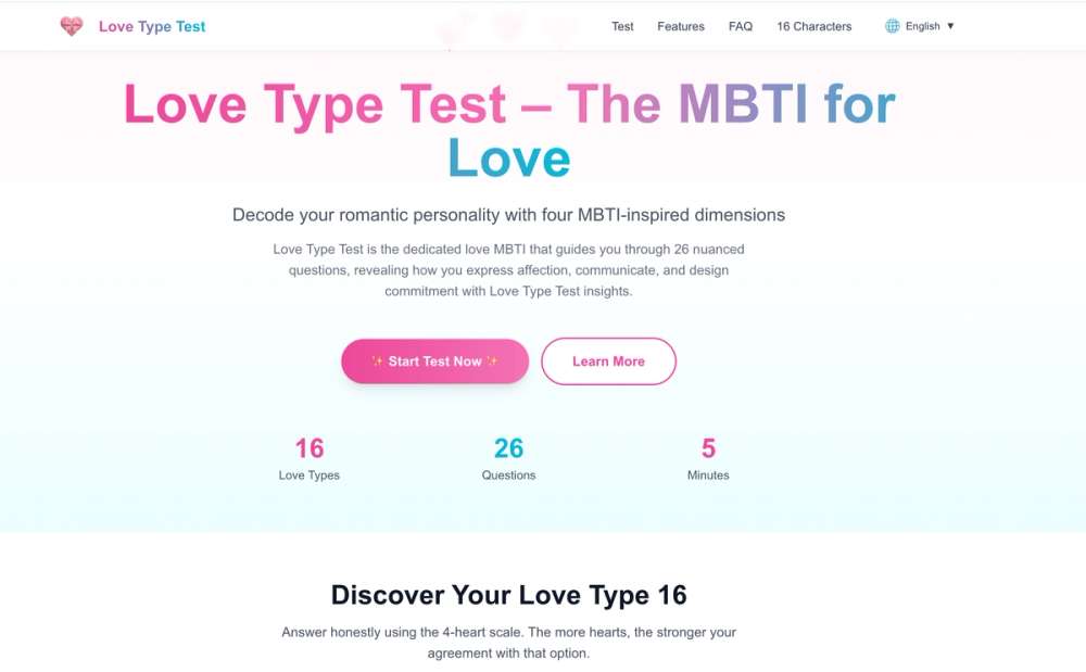 image of love type test image of love type test