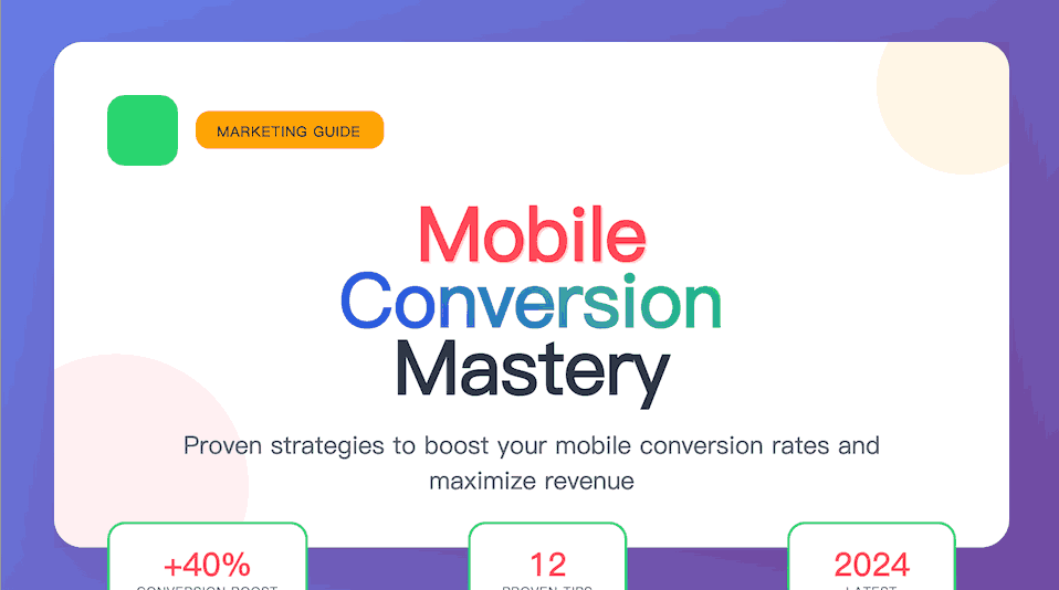 Practical Tips for Improving Mobile Conversion Rates