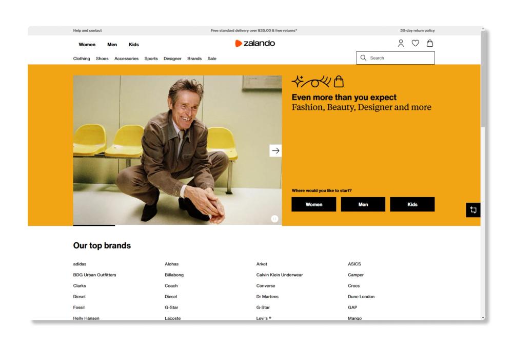 image of Zalando Unreachable image of Zalando Unreachable