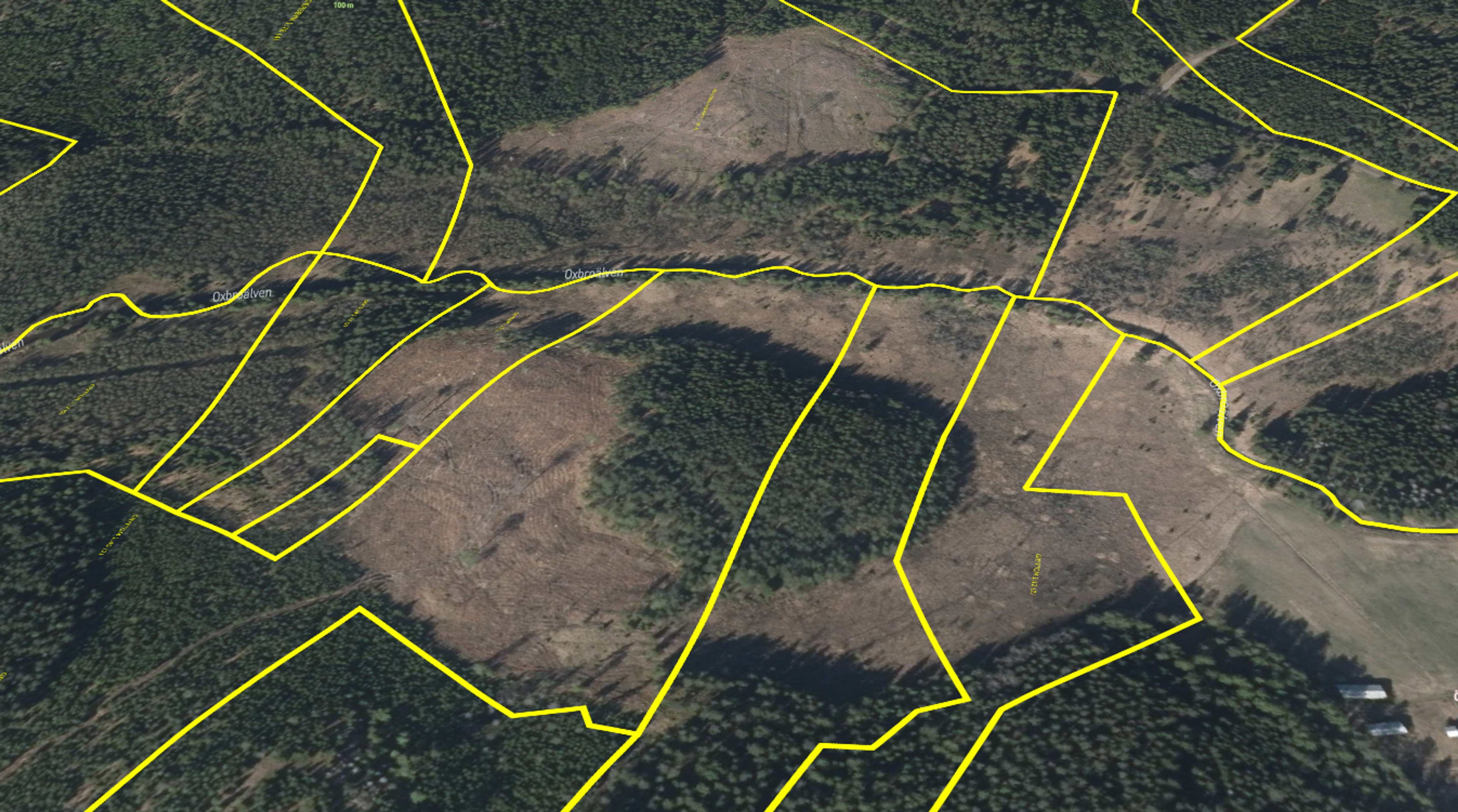 flygfoto ortofoto fastighetsgränser