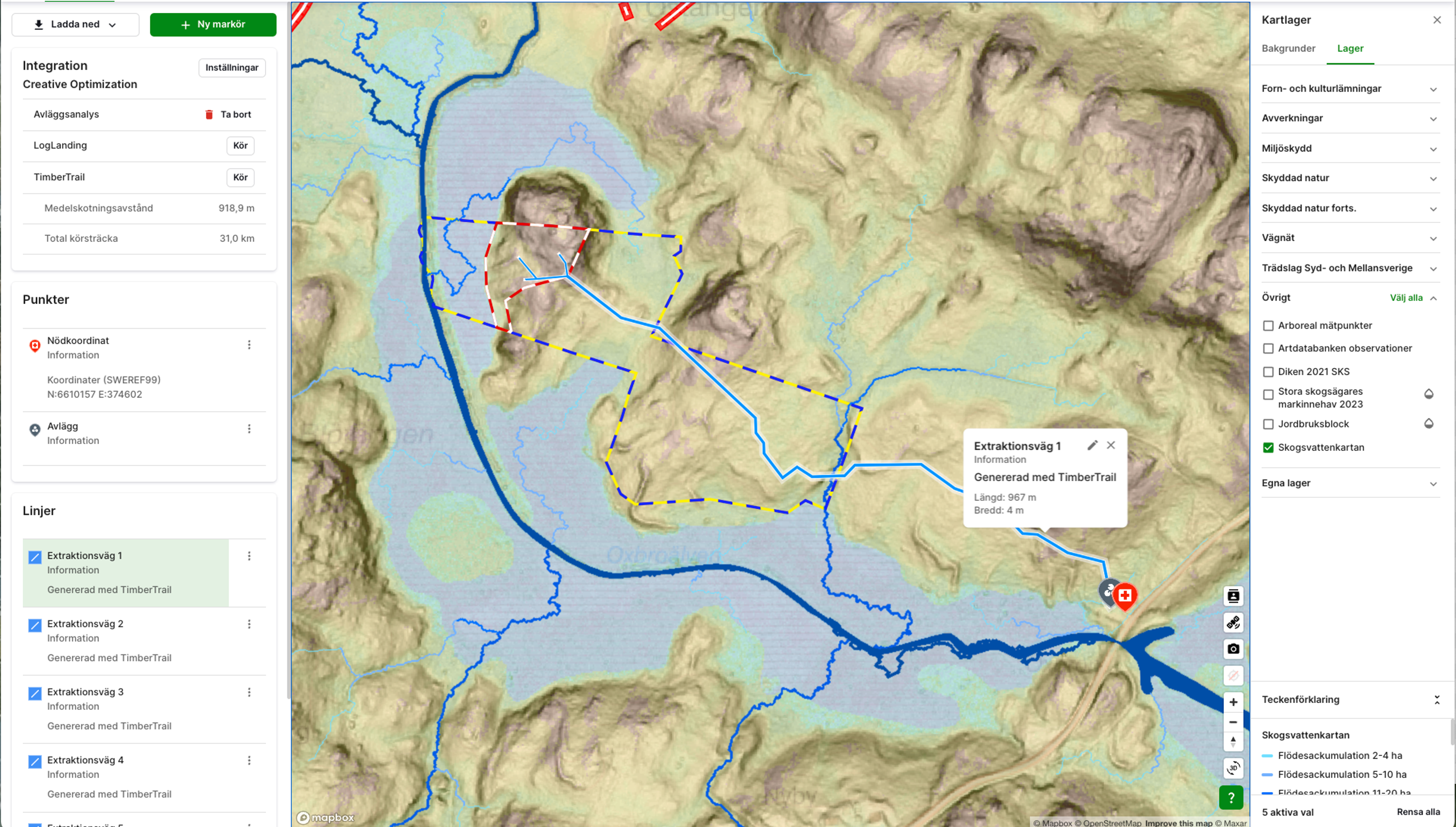 Skogshubben traktplaneringsverktyg