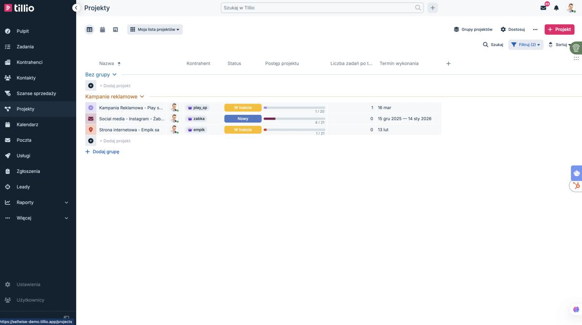 Recenzja 2026/2027: Tillio CRM Grow