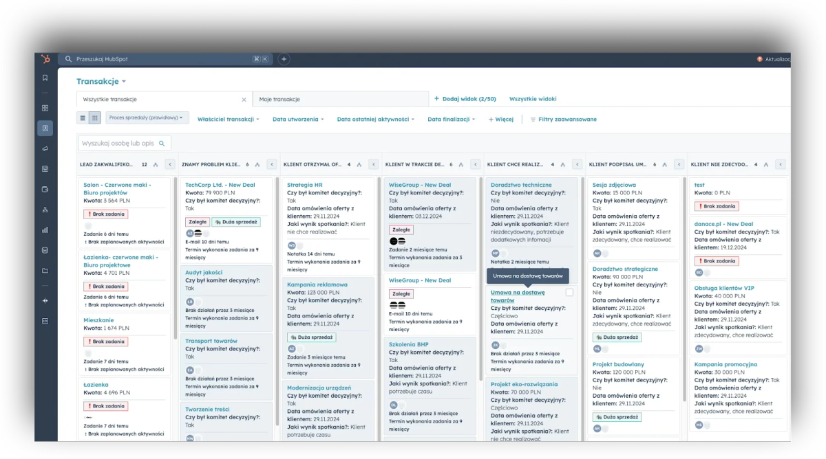 Recenzja 2025/2026: HubSpot CRM
