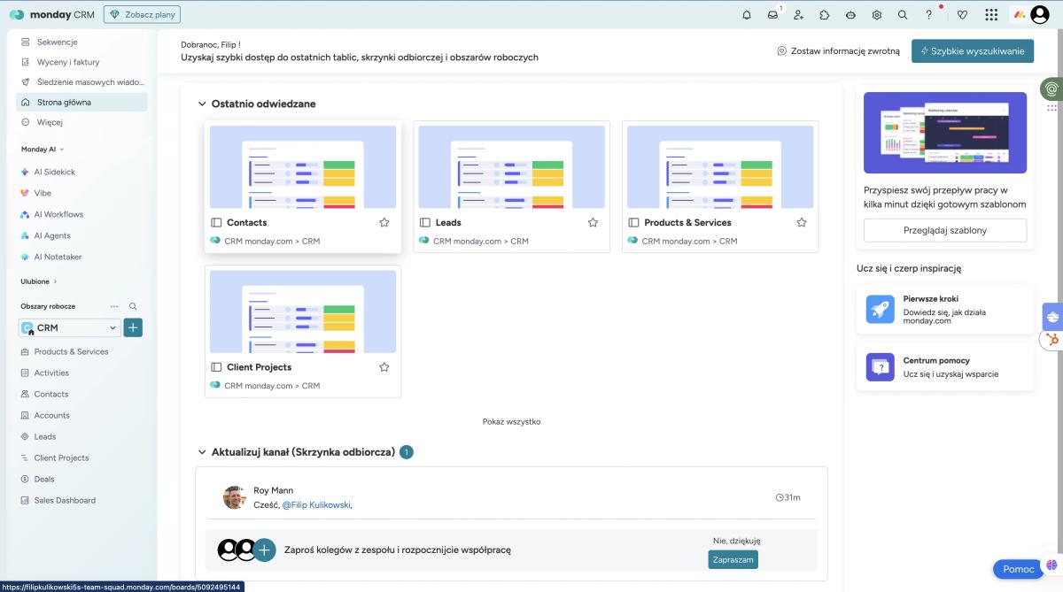 Recenzja 2026/2027: monday CRM Pro