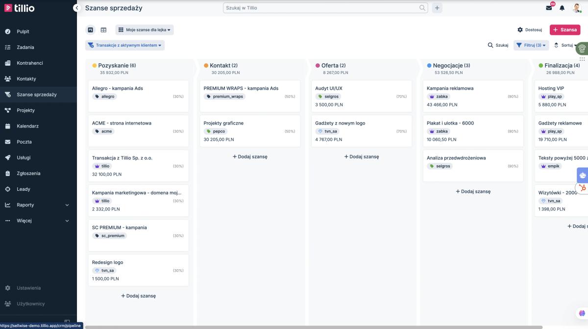 Recenzja 2026/2027: Tillio CRM Grow