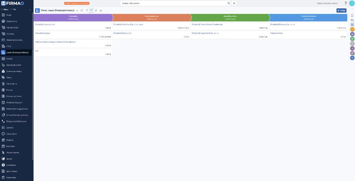 Recenzja 2025/2026: Firmao CRM