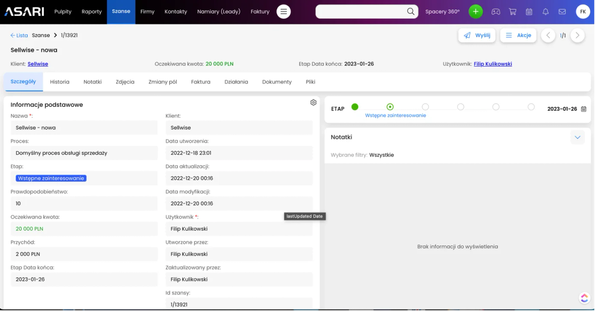 Recenzja: Asari – system CRM
