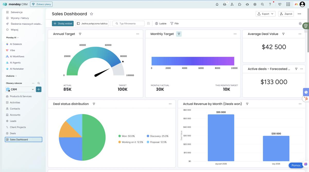 Recenzja 2026/2027: monday CRM Pro