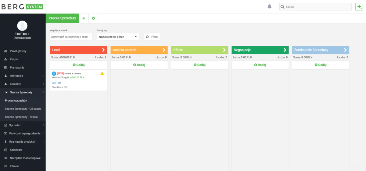 Recenzja: Berg System – system CRM