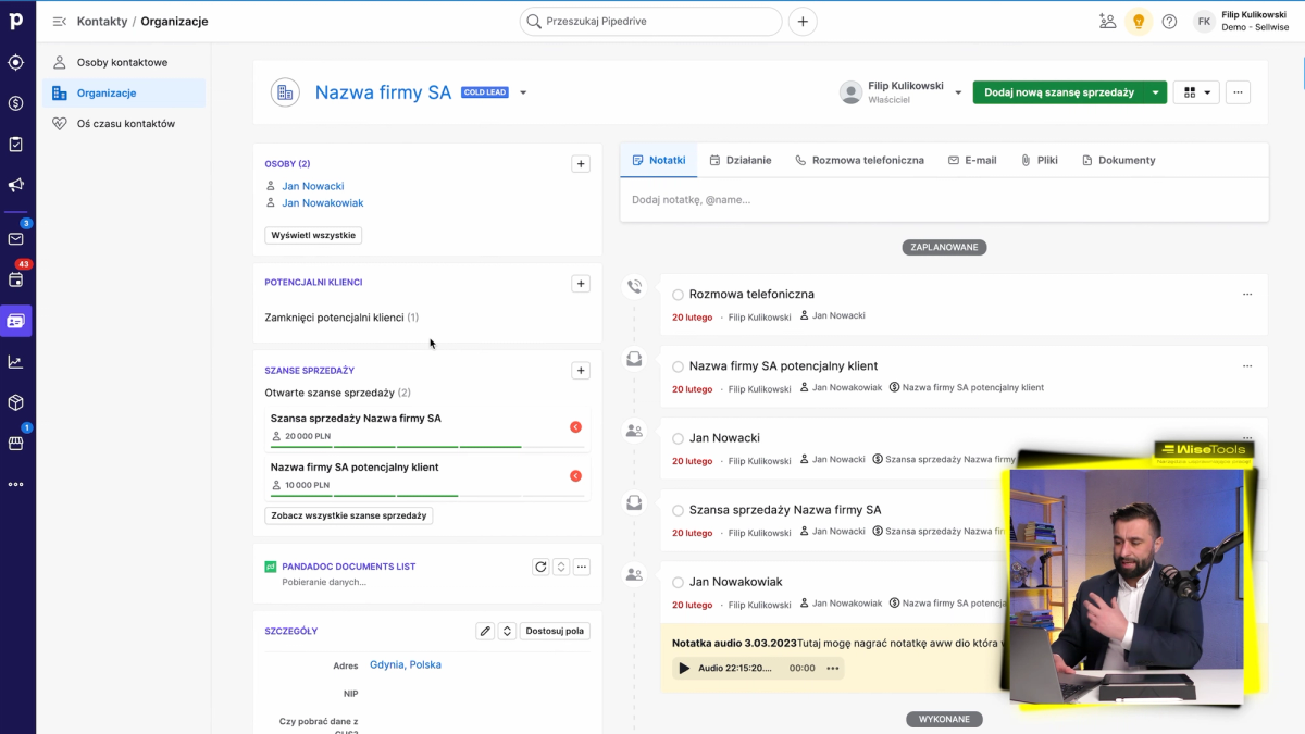 Program CRM PipeDrive pozwala na skuteczną organizację zarządzania relacjami z klientami