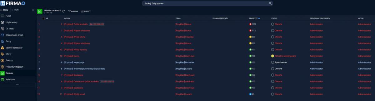 Recenzja: Firmao – system CRM