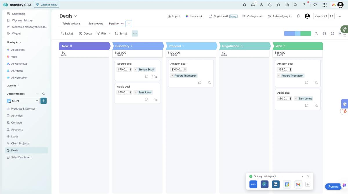 Recenzja 2026/2027: monday CRM Pro