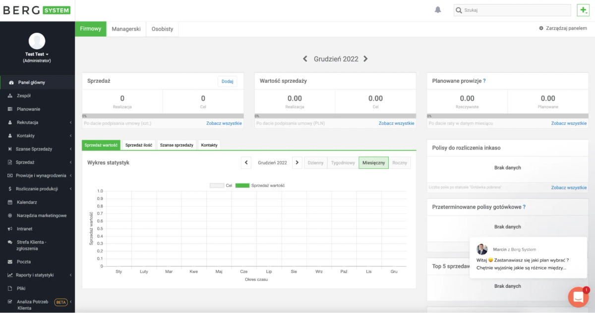 Recenzja: Berg System – system CRM