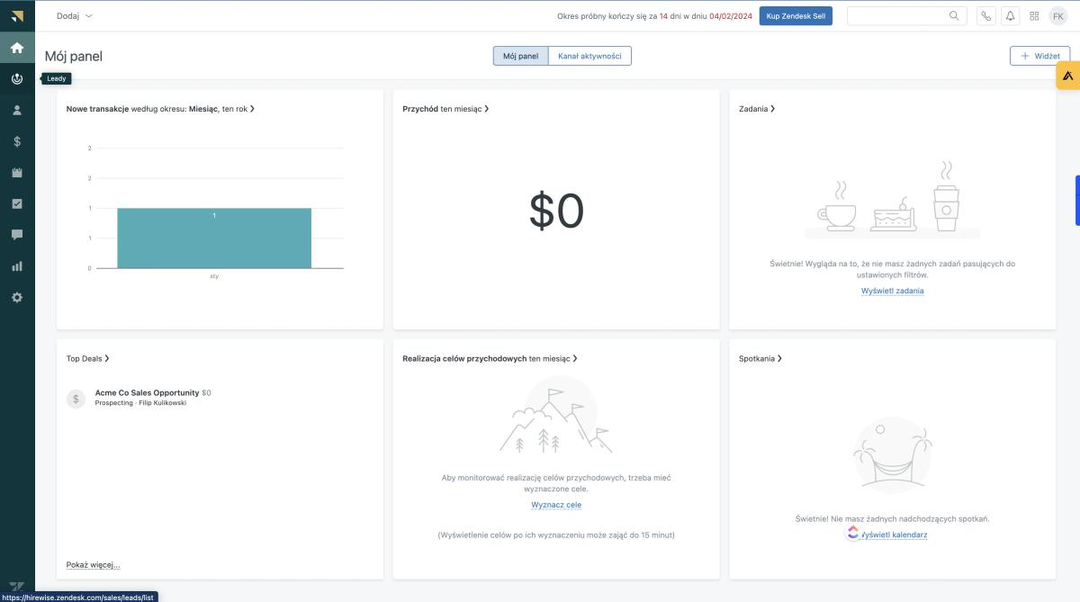 Recenzja: Zendesk sell – system CRM 2024