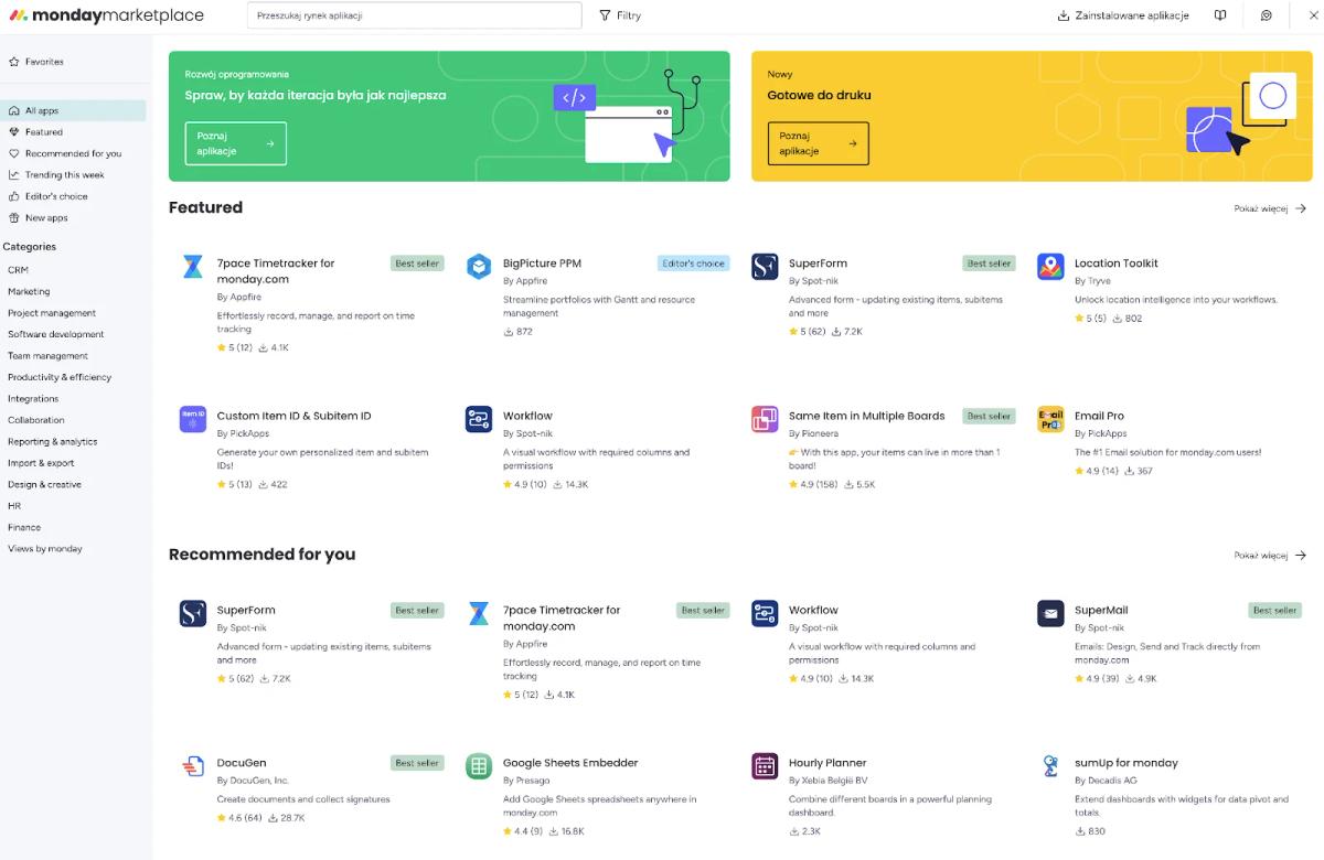 Recenzja 2025/2026: Monday CRM