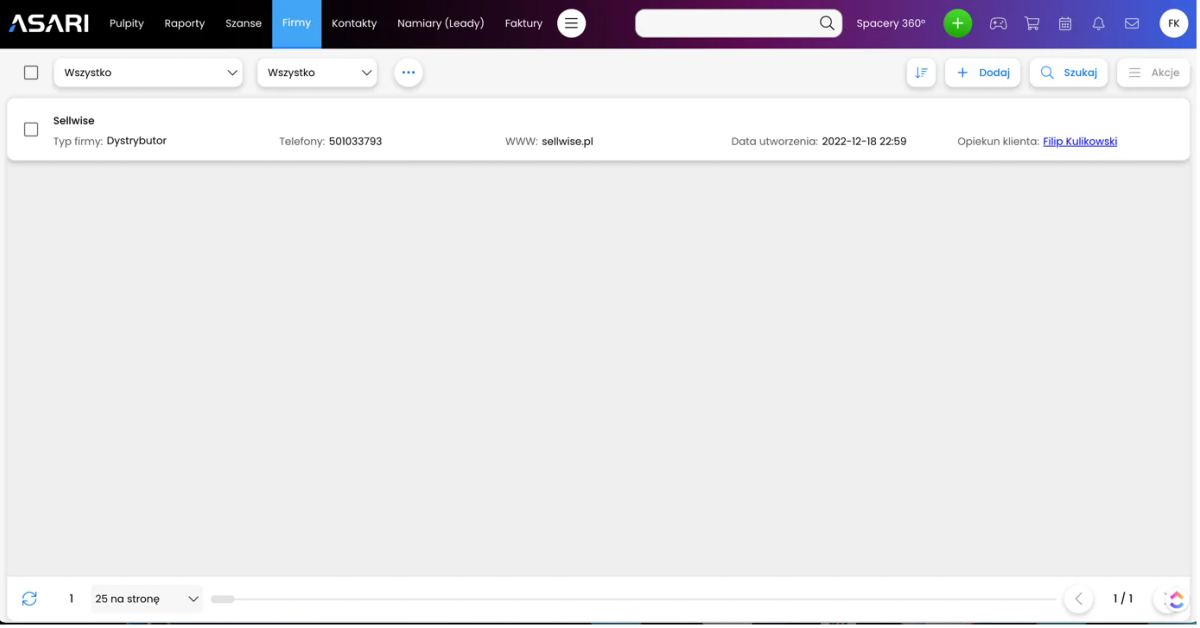 Recenzja: Asari – system CRM
