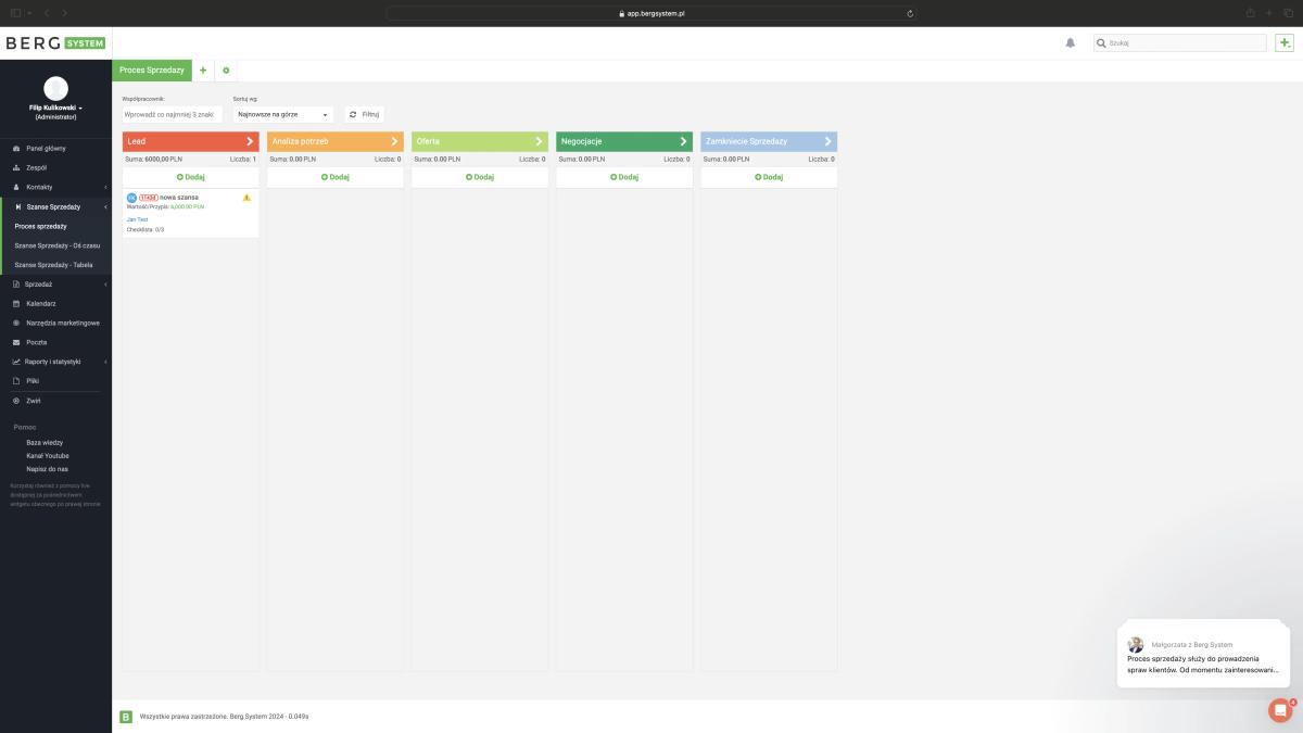 Recenzja: Berg System – system CRM 2024