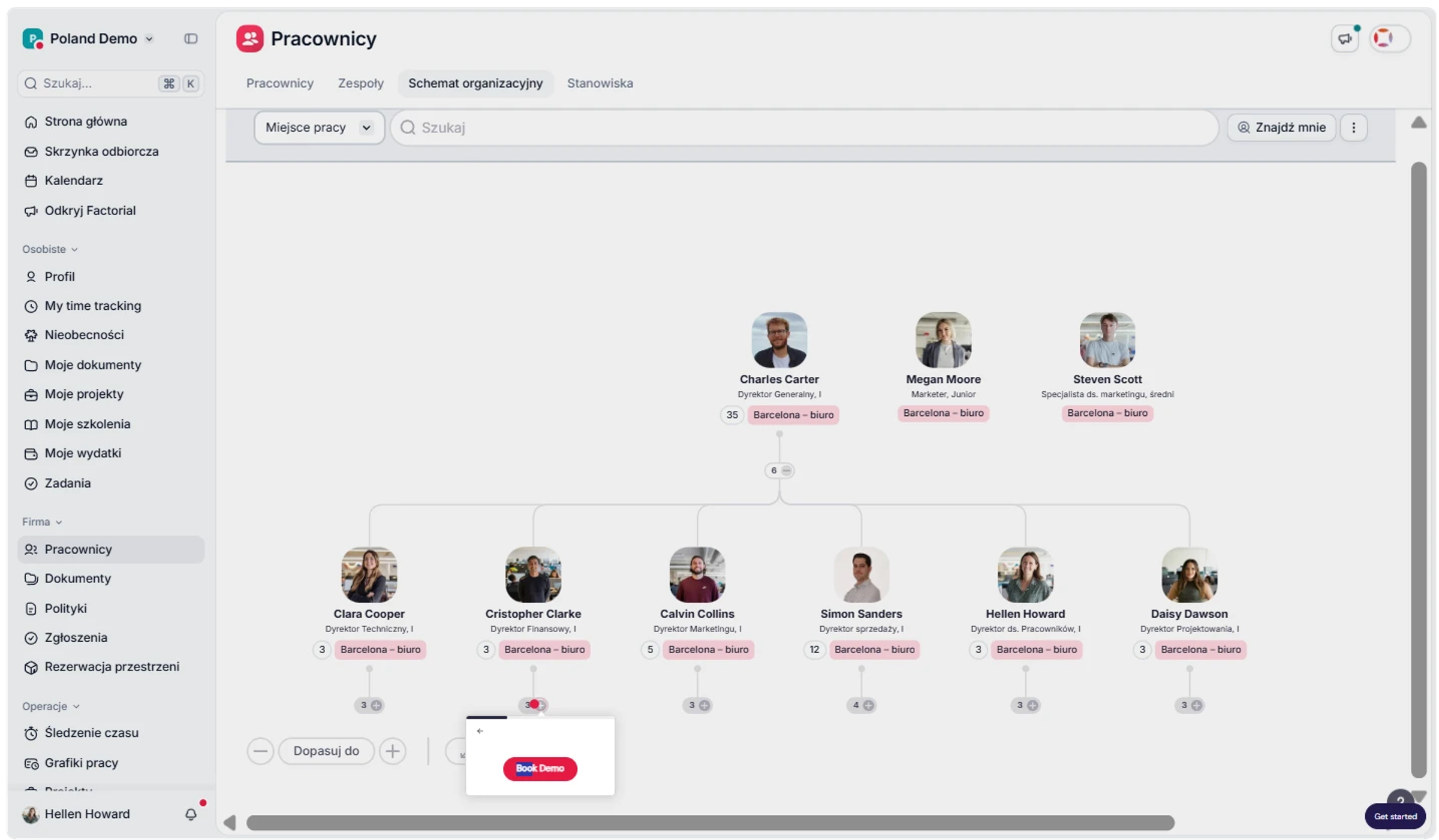 Panel Factorial HRM — pracownicy, dokumenty, nieobecności i codzienne zadania HR