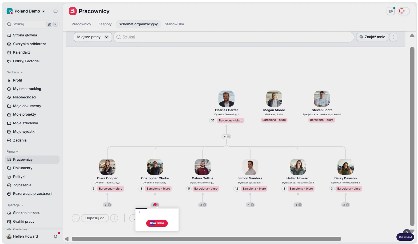 Panel Factorial HRM — pracownicy, dokumenty, nieobecności i codzienne zadania HR