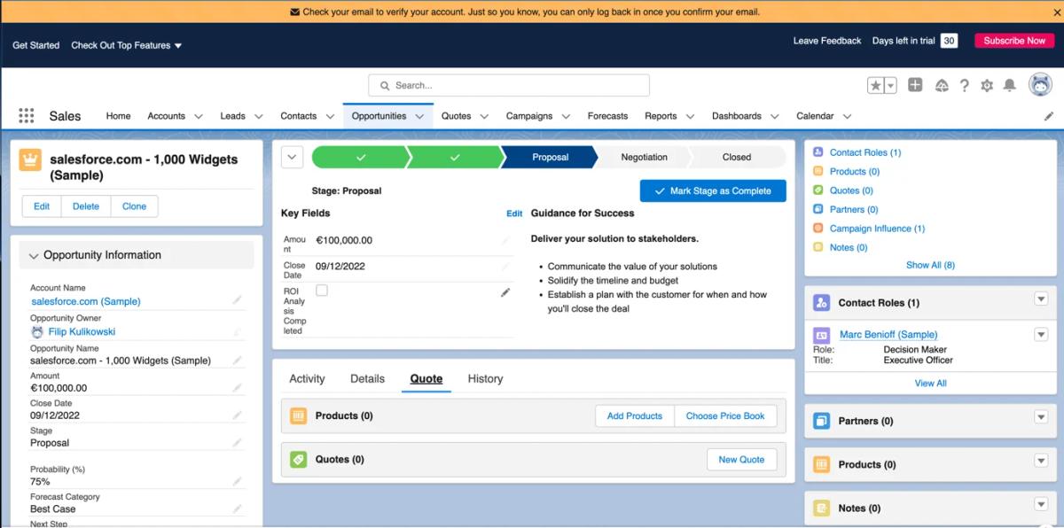 Recenzja: Salesforce – System CRM