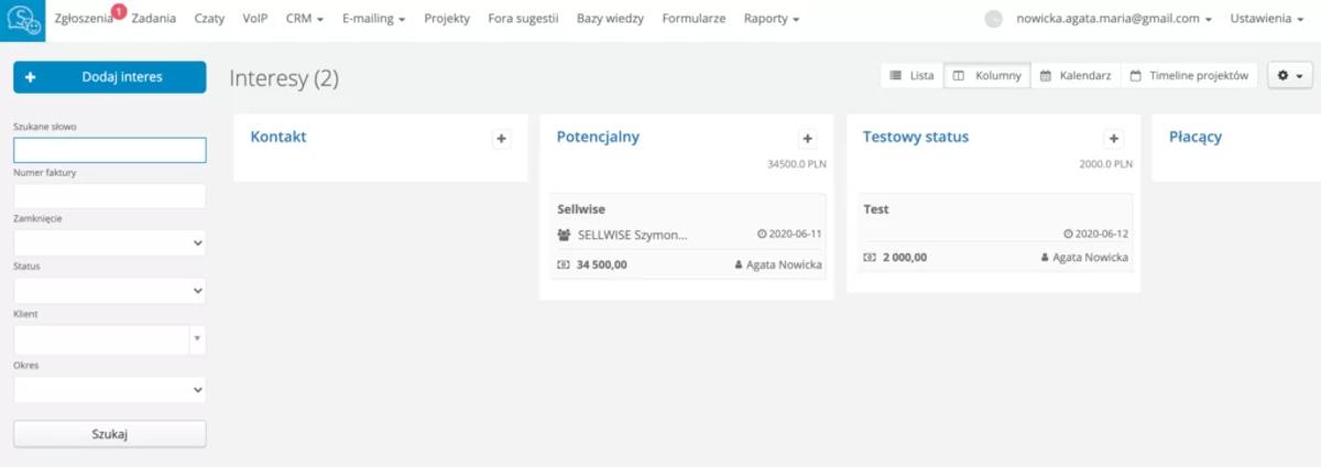 Recenzja: Sugester – system CRM
