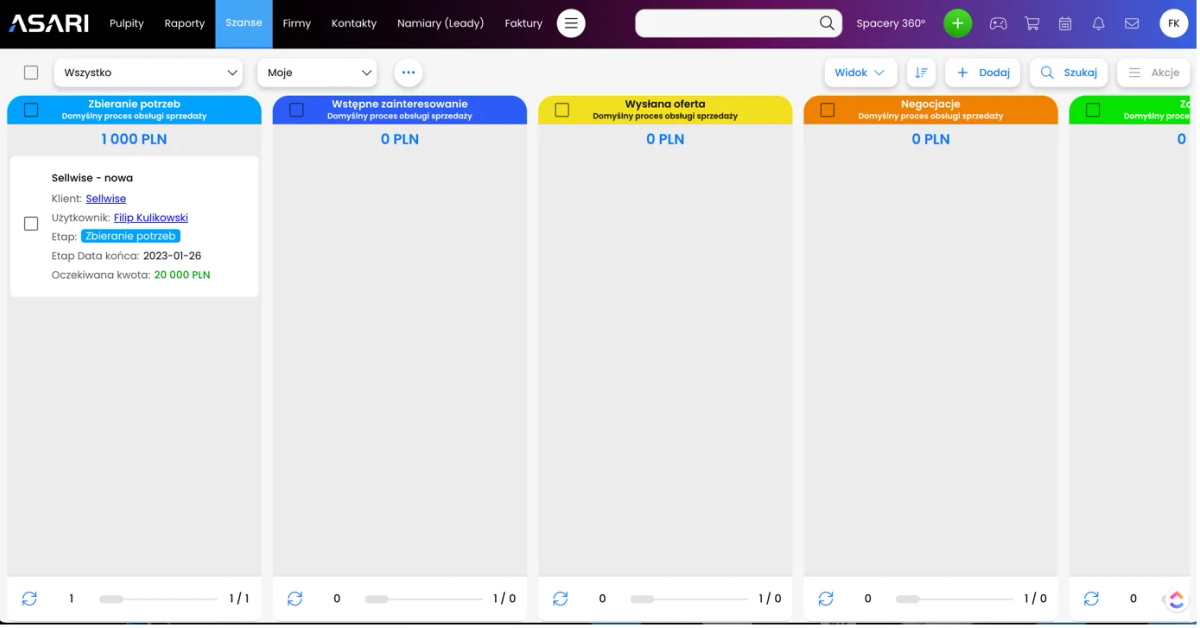 Recenzja: Asari – system CRM