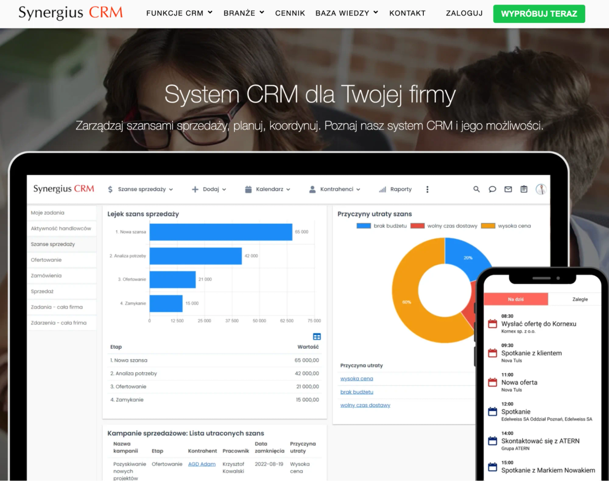 Recenzja: Synergius CRM – System CRM