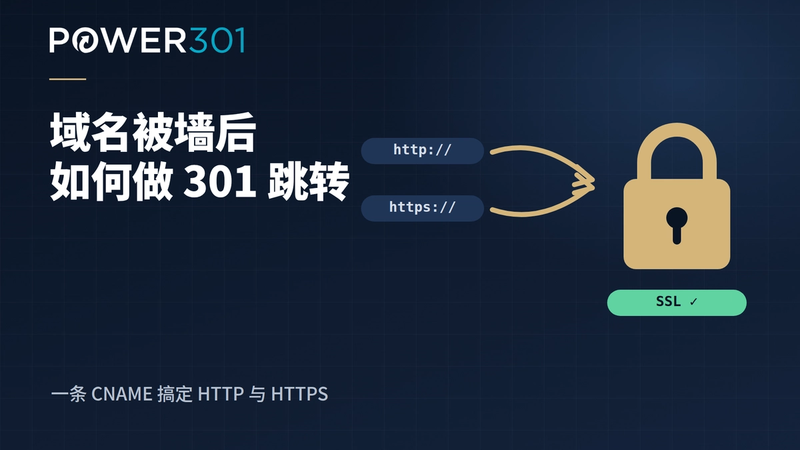 避免域名被墙的关键!域名被墙后如何进行301跳转?