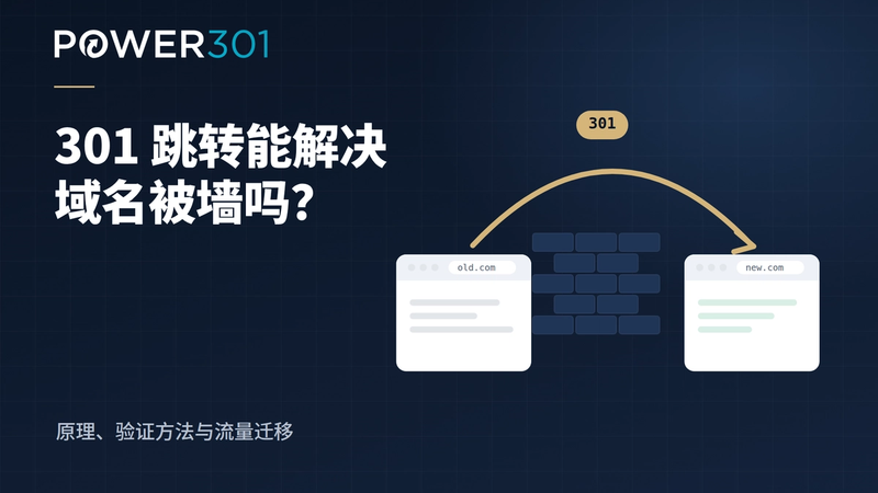 301跳转可以解决“域名被墙了”吗
