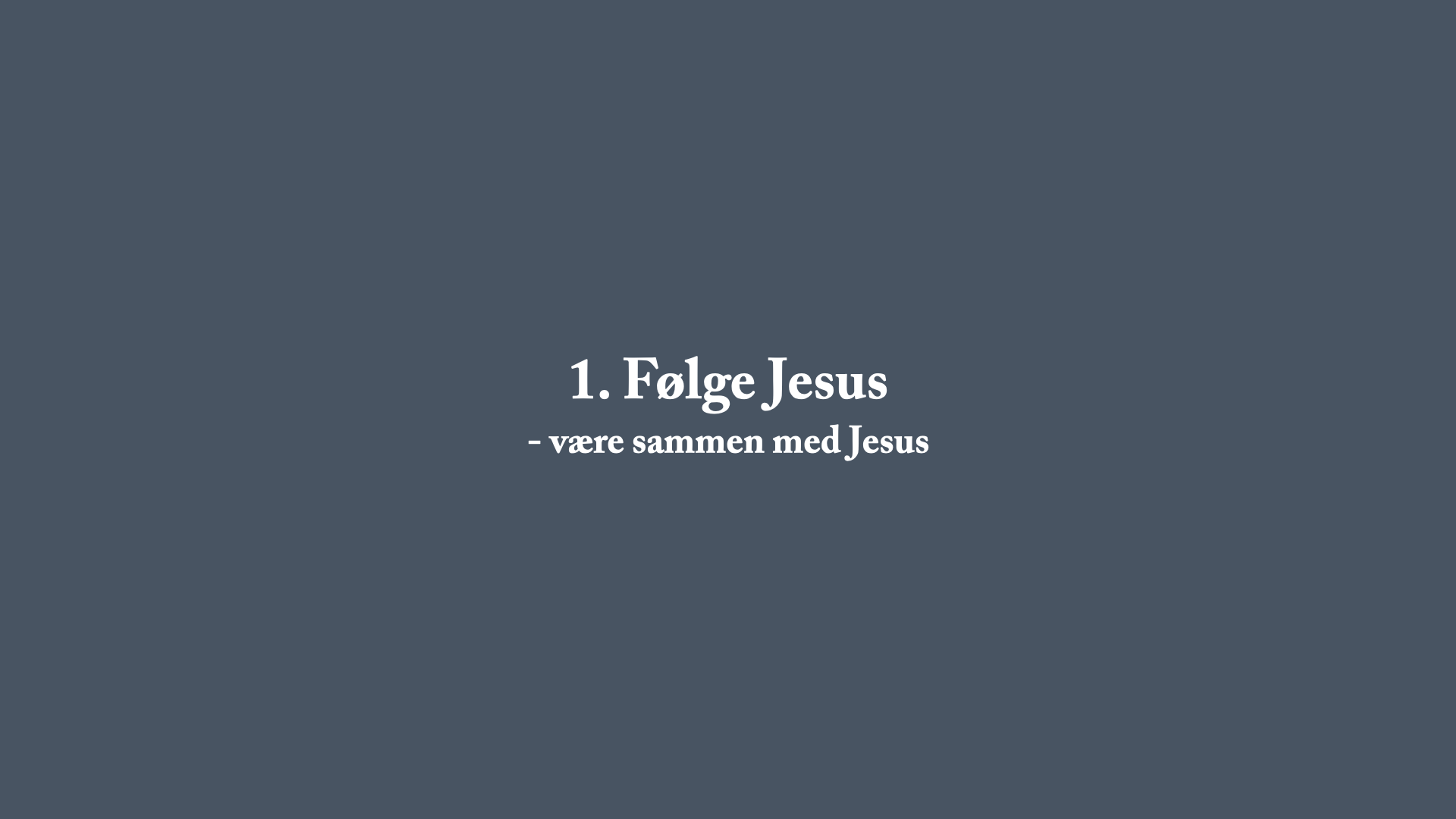 Følge Jesus 