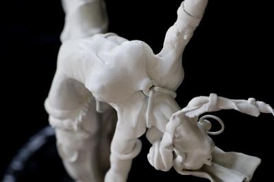 unique fine arts sculpture jugend stil art deco chiparus testris modern chriselephantine nice women feet long legs big breasts tits boobs