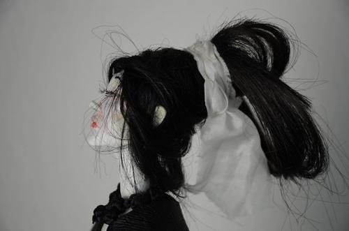 beautiful woman in poncho ballerina high arches feet shibari dark art mode post apocallyptic fashion