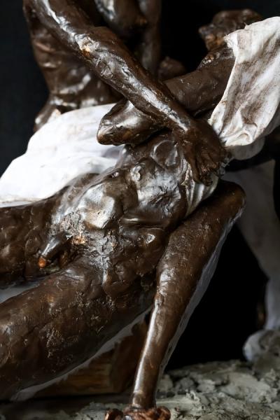 Holy Virgin Mary, mother of God, holding a dead Jesus, Lord and saviour of the world