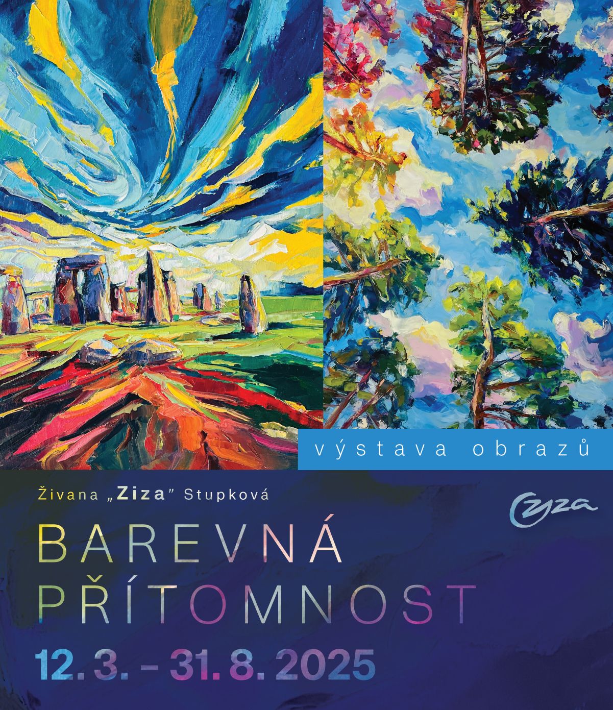 Vernisáž nové výstavy 12.3.-31.8.2025 Živana Stupková - Barevná přítomnost