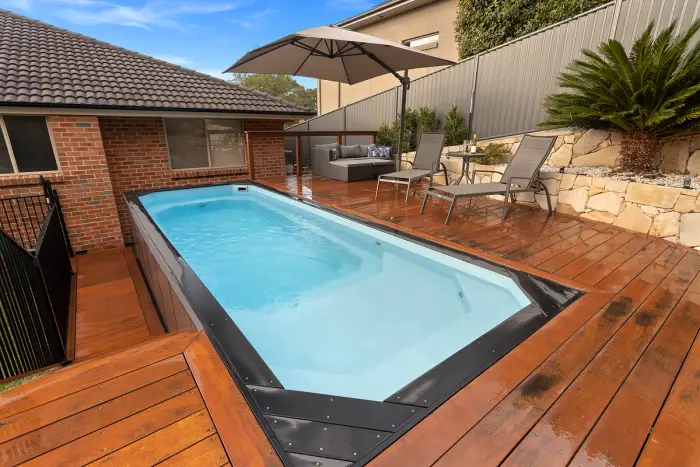 Plunge Pool installed in a deck