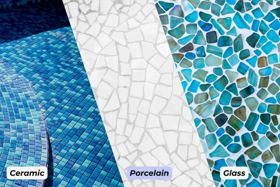 Tile types will have an impact on the ideas you use to clean the pool