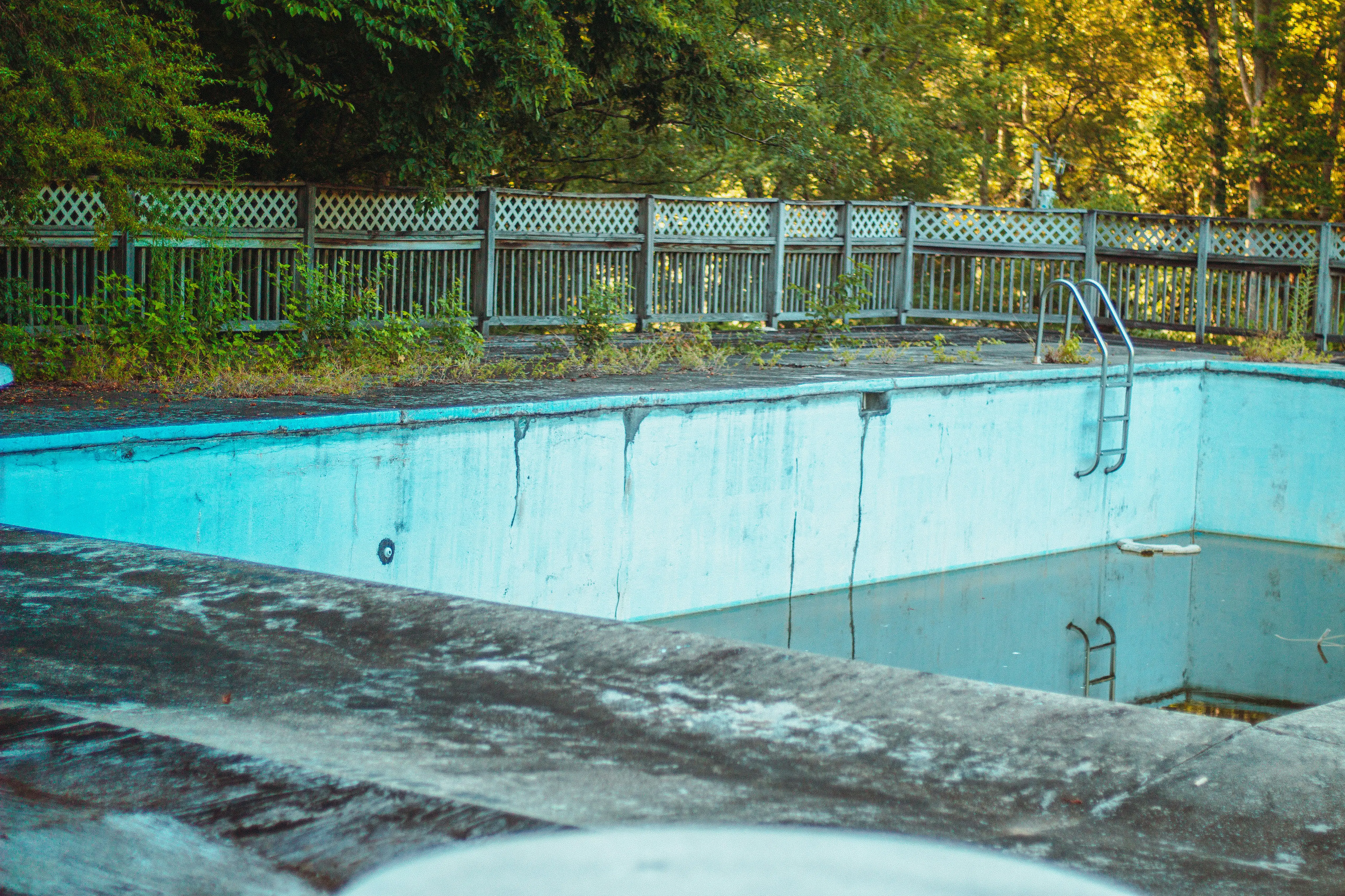 Empty Pool Needs Inspection