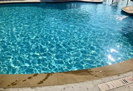 A pool with clear and beautiful water