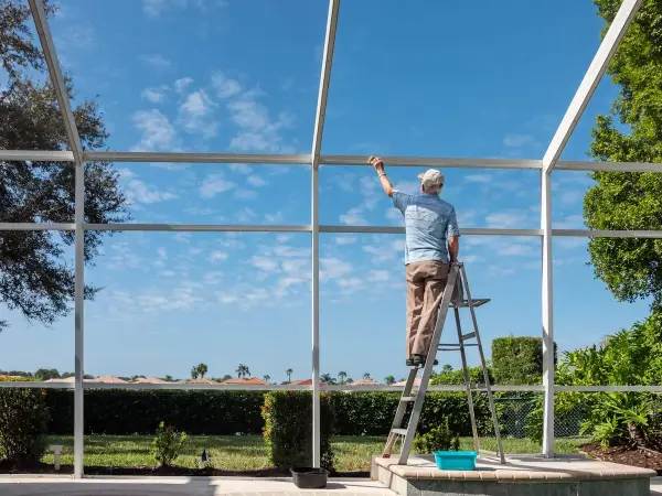 Maintenance for patio screens is necessary but not too demanding.