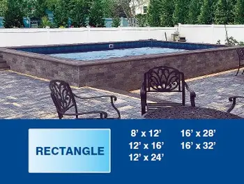 Rectangle pool shape