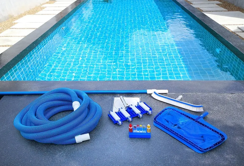 A clean and maintained commercial pool