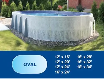 Oval pool shape