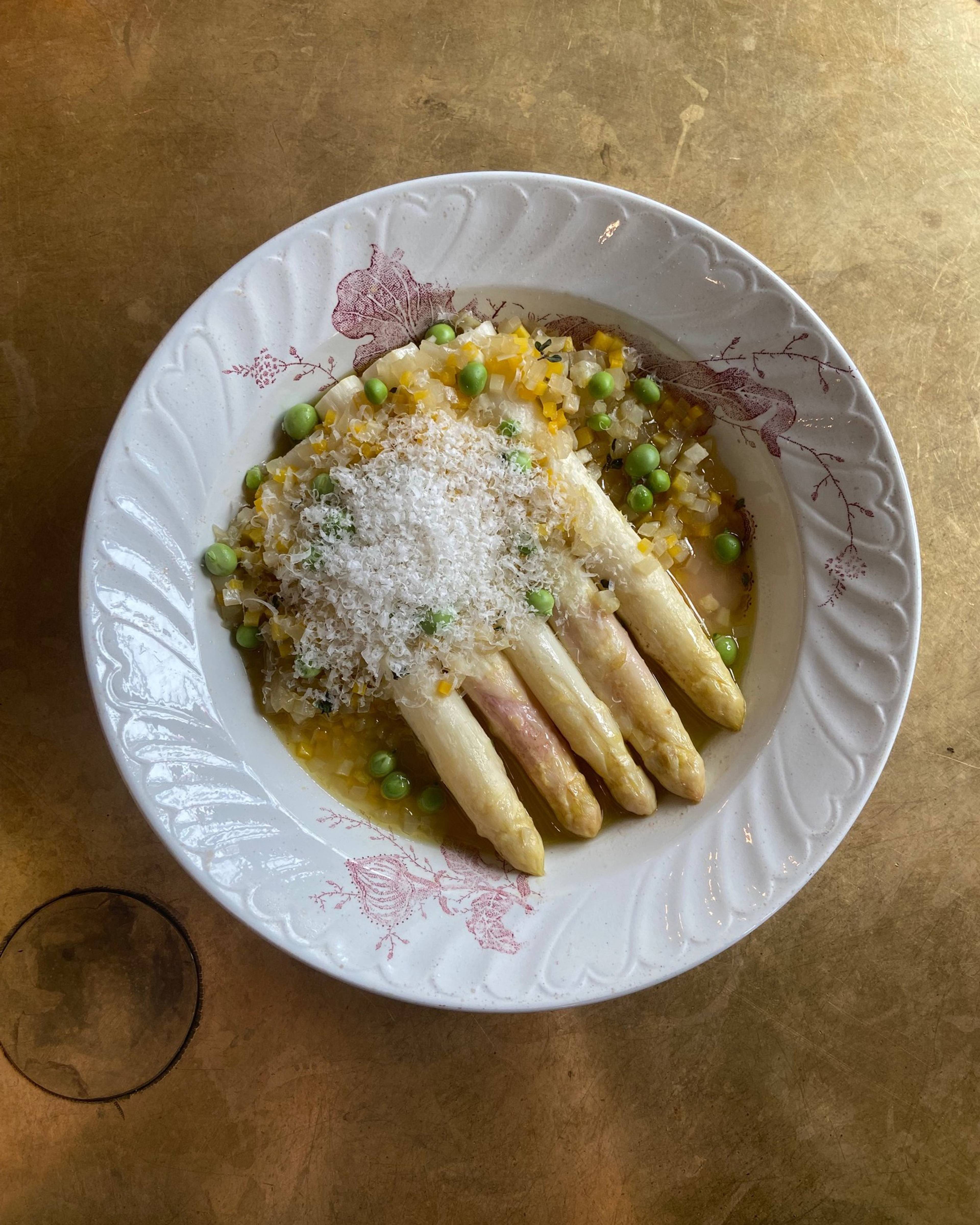 white asparagus a la barigoule