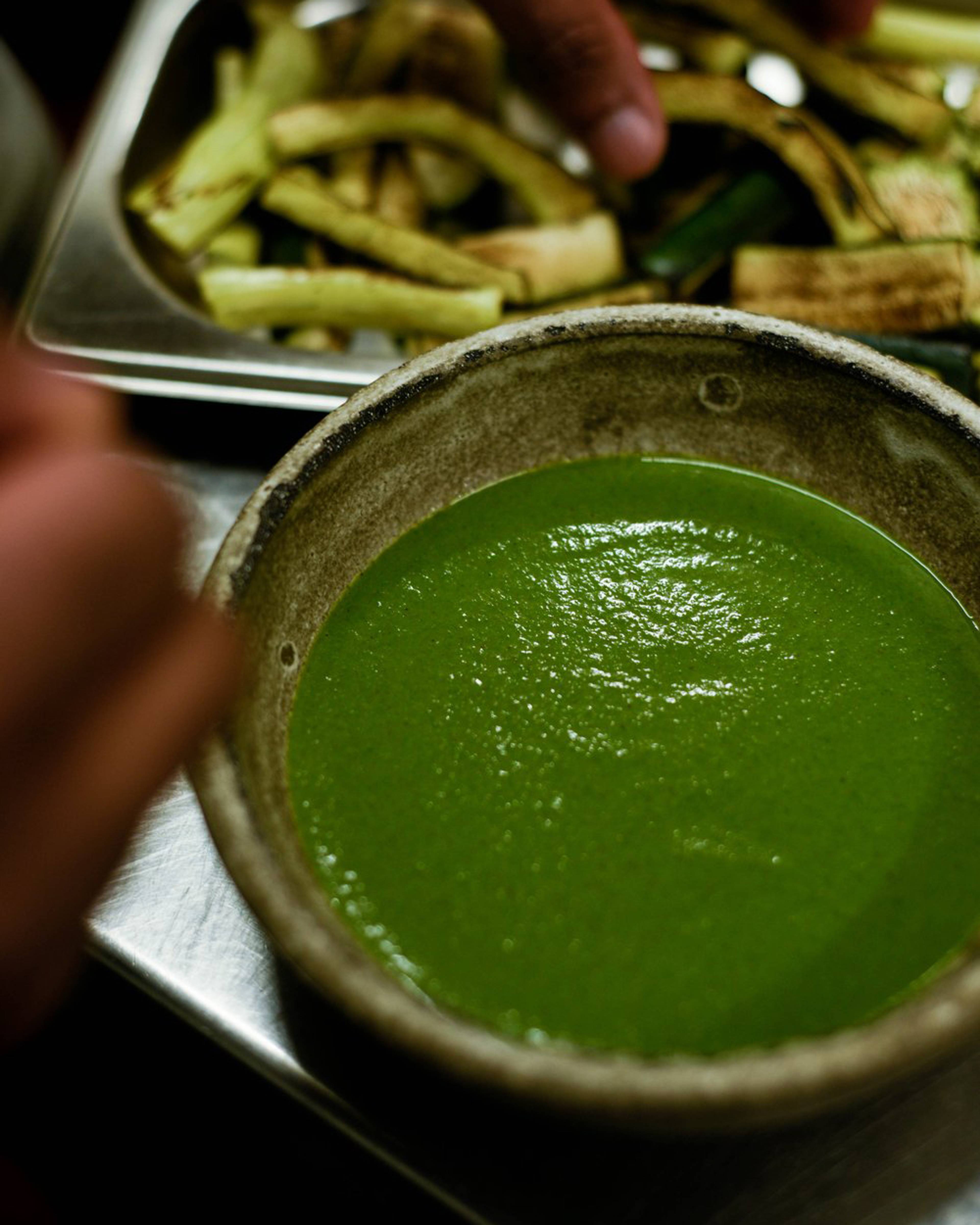 Curry being served