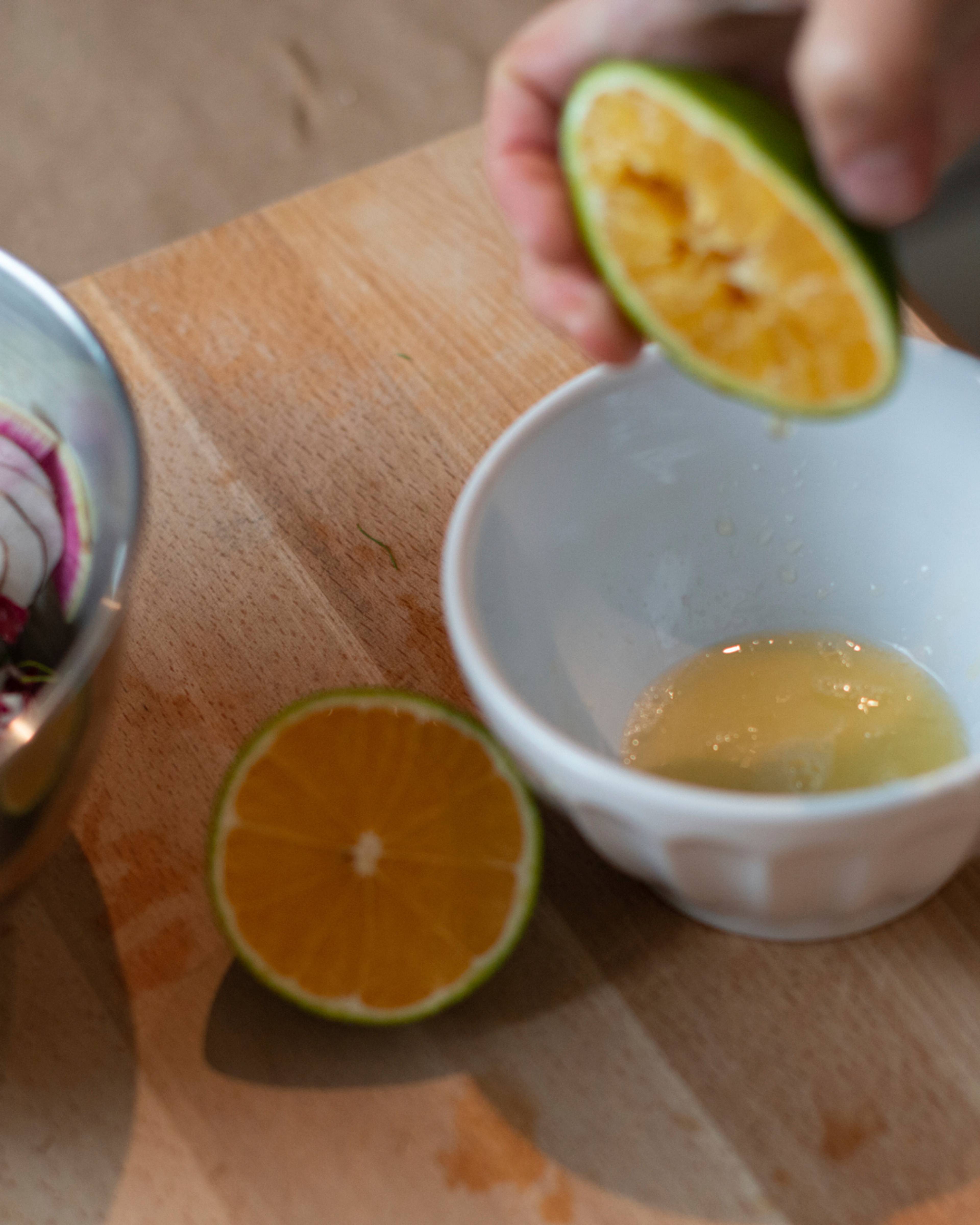 squeezing citrus